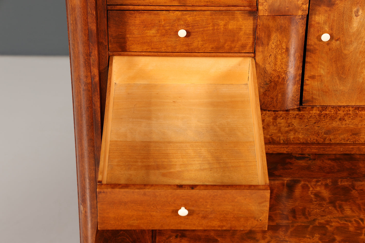 Edler Biedermeier Sekretär Vertiko Antik Kommode Louis Philippe Schreibkommode Schreibtisch