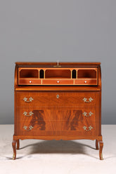 Stilvoller Rollladensekretär im Barock Stil Büro Kommode Sekretär Schreibkommode Schreibtisch