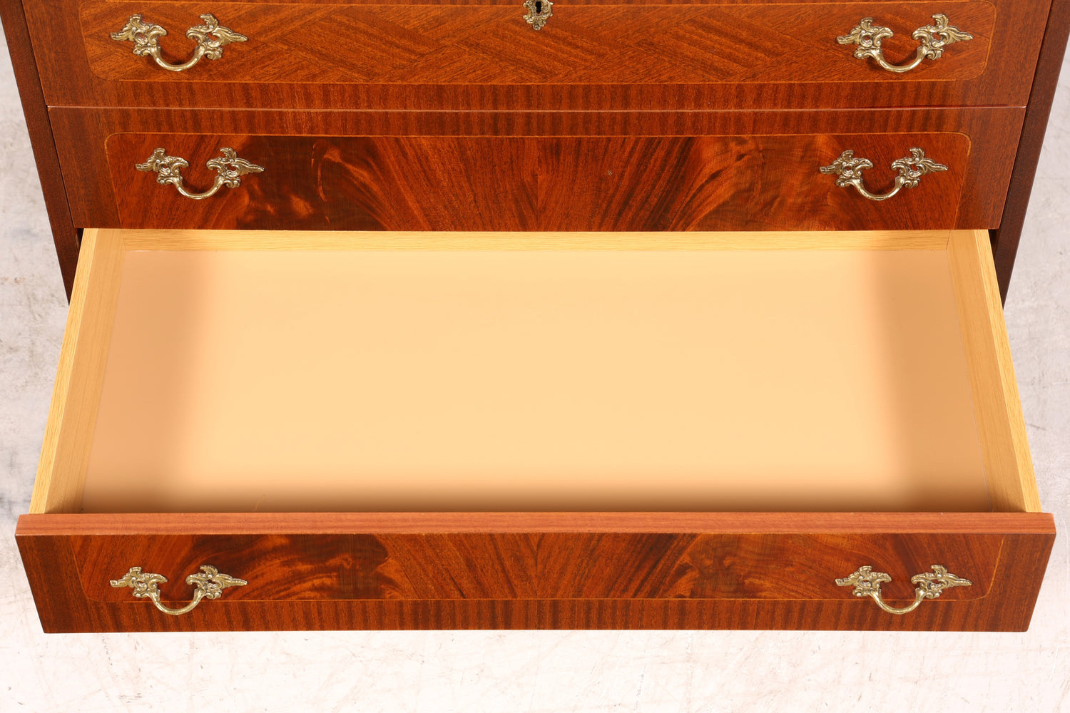 Stilvoller Rollladensekretär im Barock Stil Büro Kommode Sekretär Schreibkommode Schreibtisch