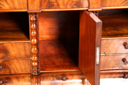 Beeindruckender Louis Philippe Sekretär um 1880 Gründerzeit Antik Schrank Chiffoniere