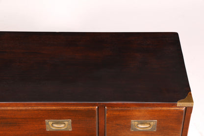 Traumhaftes Maritimes Sideboard Englische Military Chest Schiffskommode Antik Schrank Kolonial Vintage