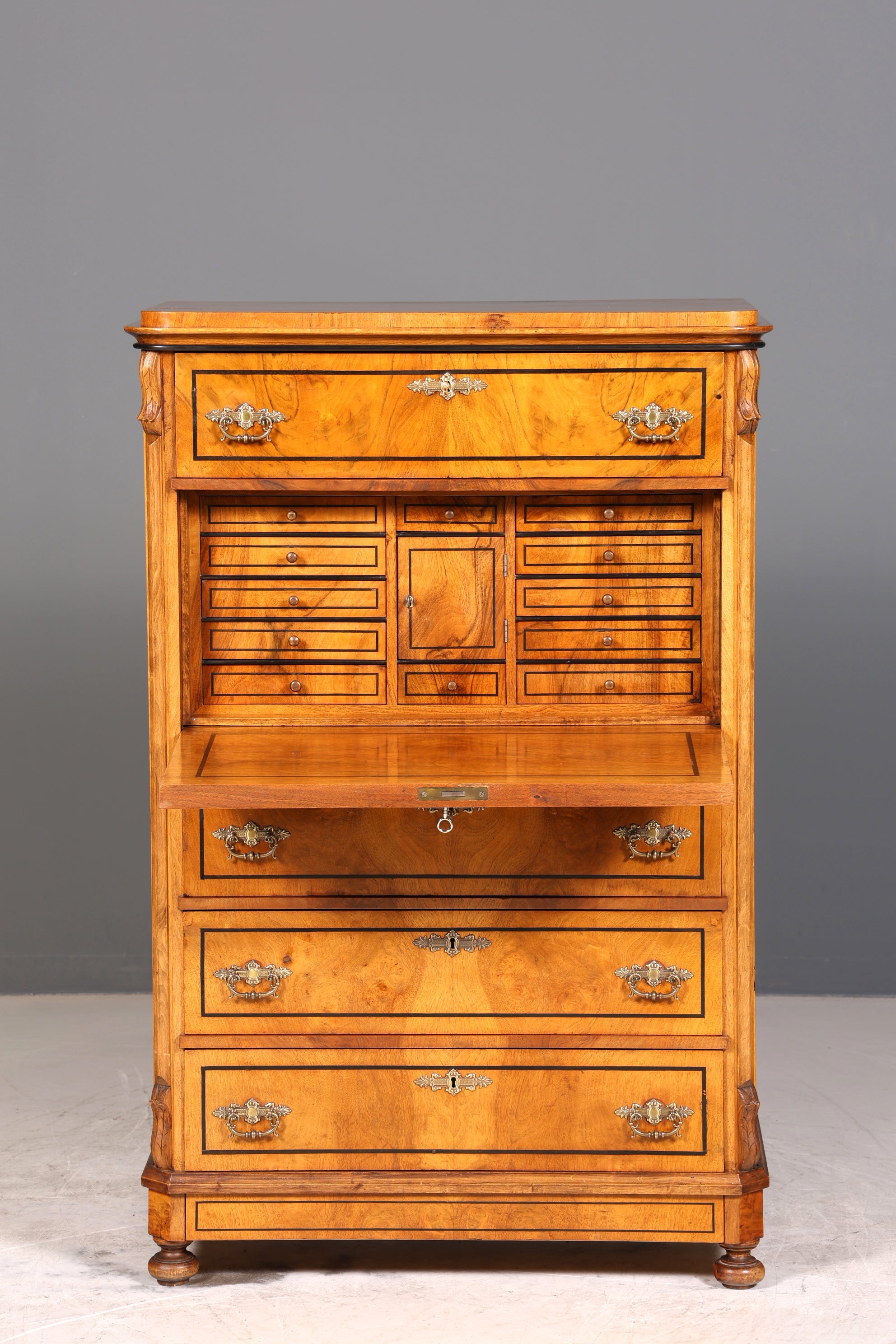 Traumhafter Gründerzeit Sekretär Vertiko Highboard Jugendstil Kommode Schrank um 1890