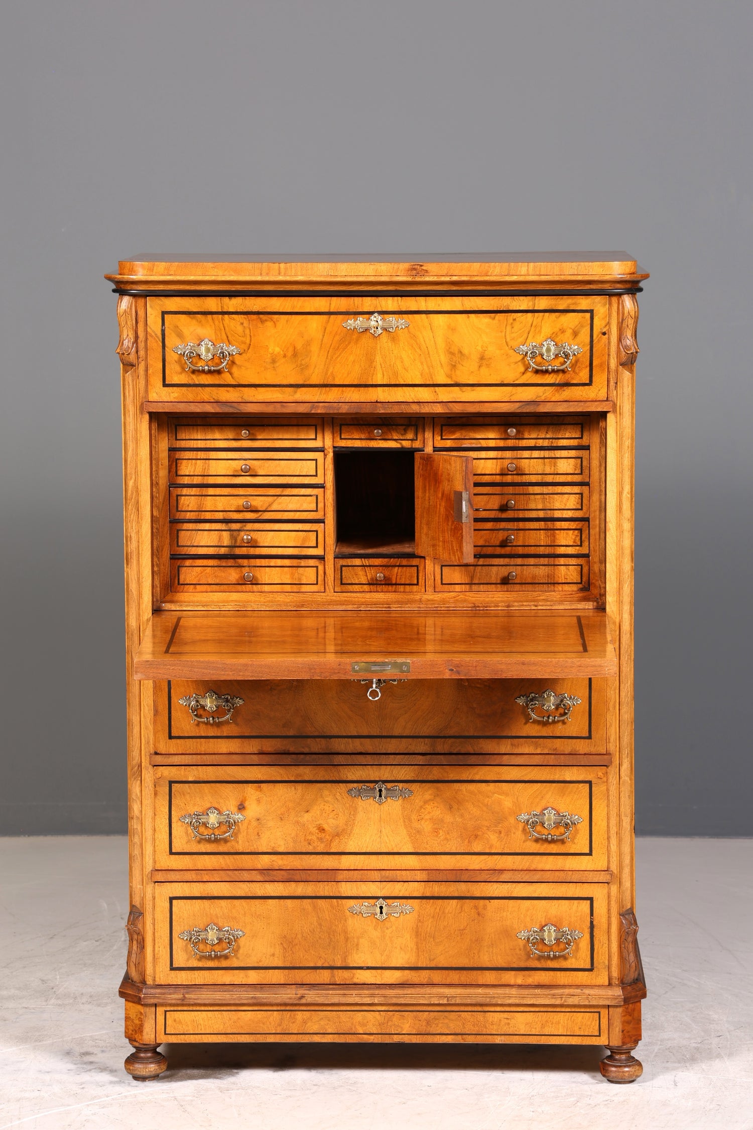 Traumhafter Gründerzeit Sekretär Vertiko Highboard Jugendstil Kommode Schrank um 1890