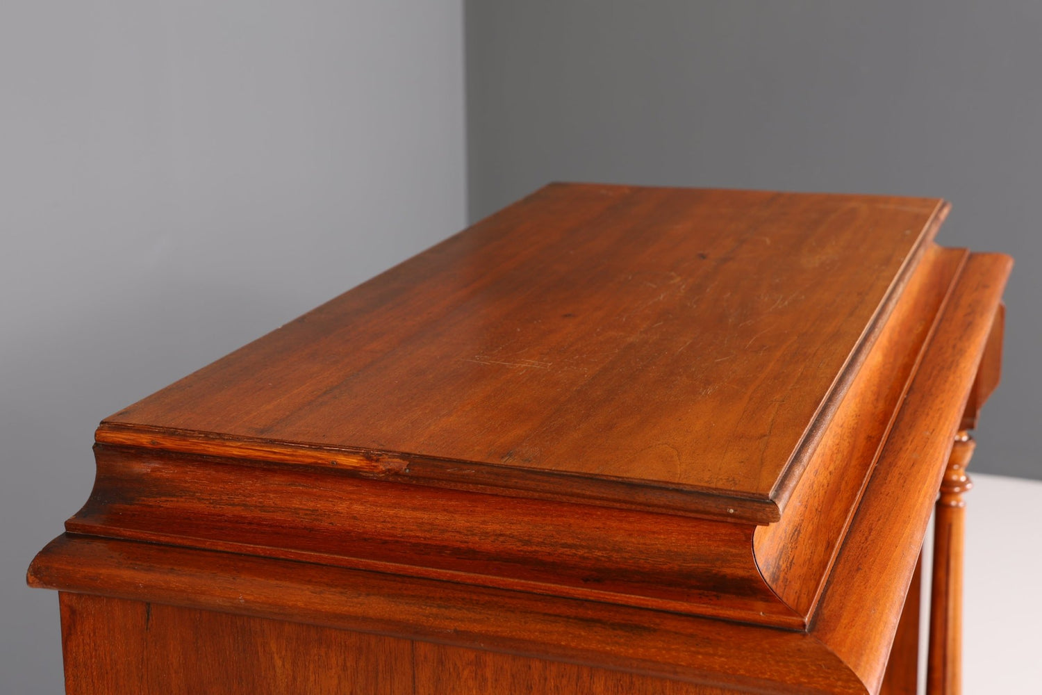 Stilvoller Gründerzeit Sekretär Vertiko Nussbaum Highboard Louis Philippe Kommode Sekretär Schrank um 1880