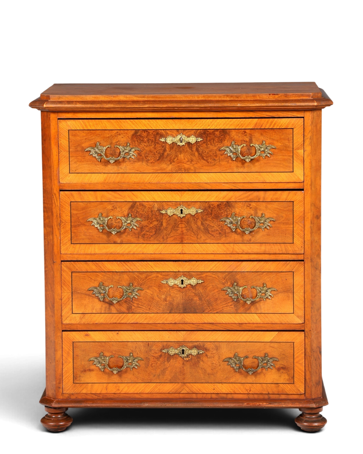 Wunderschöne Gründerzeit Kommode Louis Philippe Nussbaum Schubladenkommode Sideboard um 1880