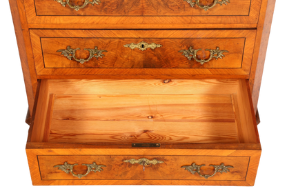 Wunderschöne Gründerzeit Kommode Louis Philippe Nussbaum Schubladenkommode Sideboard um 1880