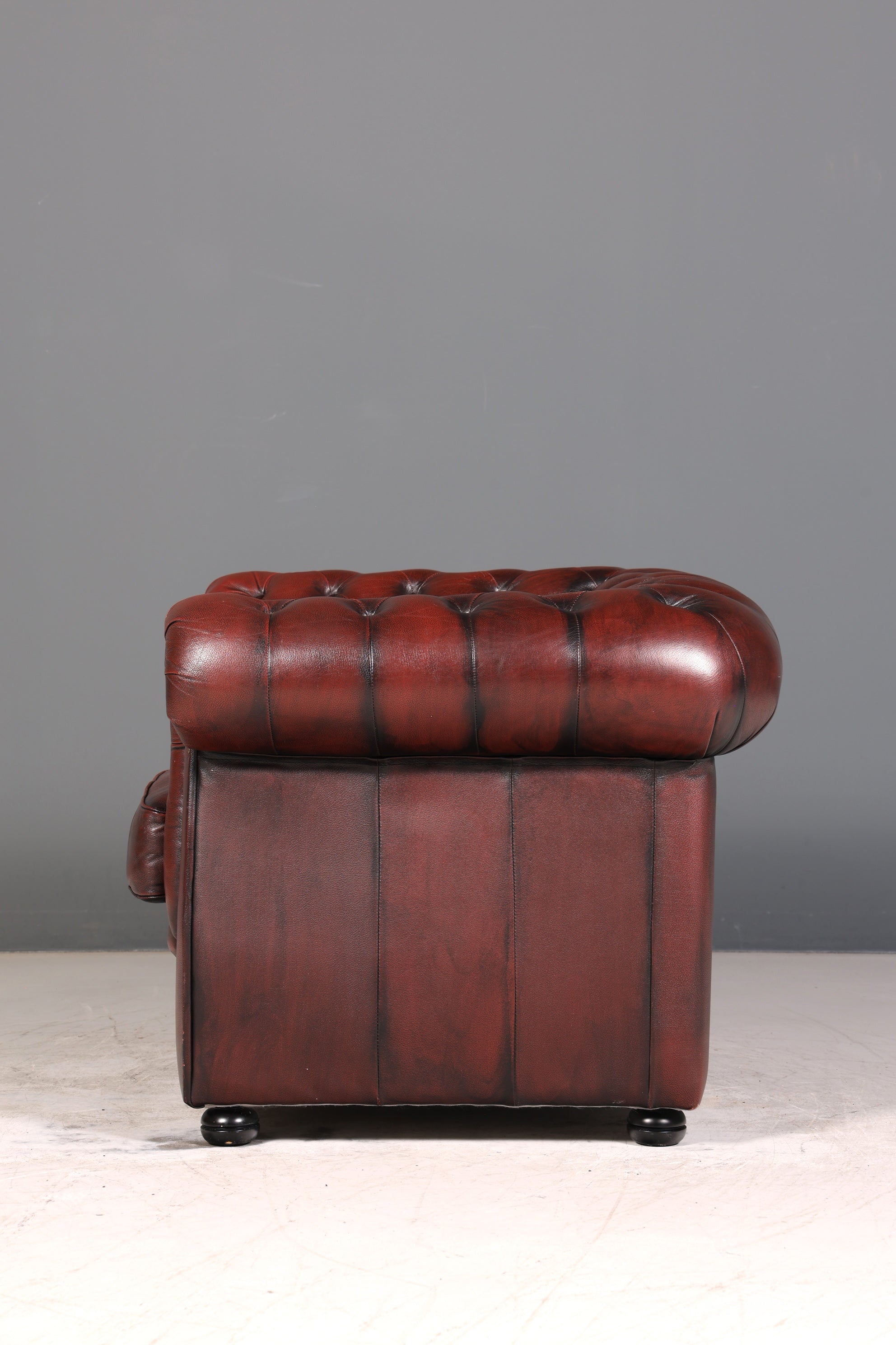 Stilvoller Original Chesterfield Sessel Englisch Leder Armlehnsessel Herrensessel