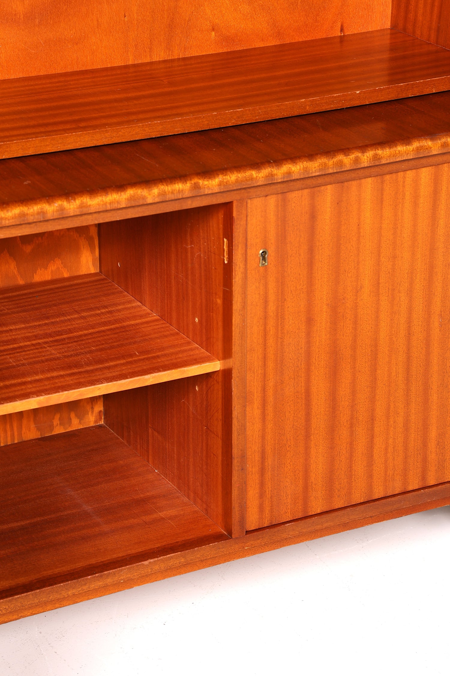 Wunderschöner Mid Century Schrank Bücherregal Vintage Sekretär Highboard Holz Regal 60s