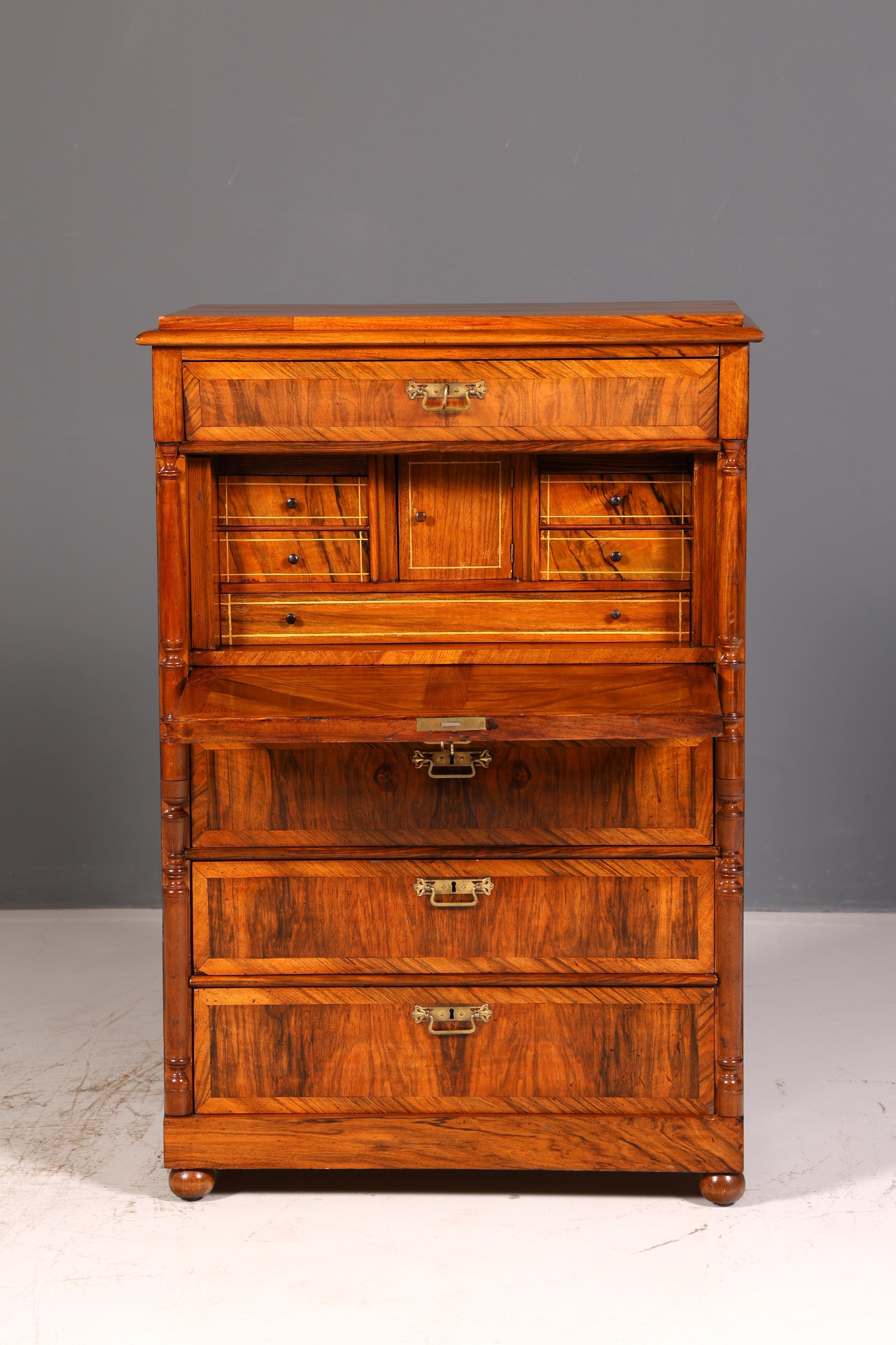 Wunderschöner Gründerzeit Sekretär Kommode Jugendstil Schubladenkommode Antik Vertiko Vintage