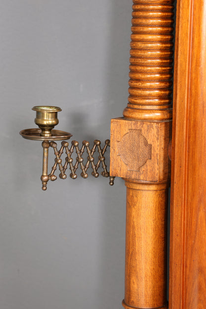 Wunderschöne Gründerzeit Kommode Antik Louis Philippe Sideboard mit Spiegel Flurkommode