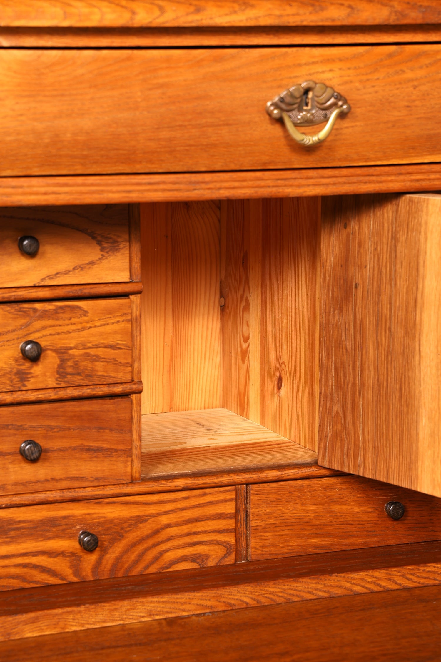 Stilvoller Gründerzeit Sekretär Vertiko Highboard Jugendstil Kommode Landhaus Schrank um 1880 Antik