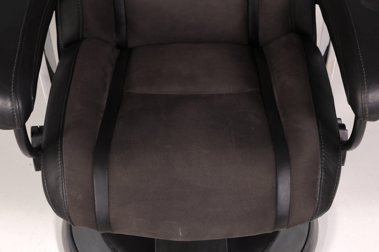 Edler Designer Sessel mit Hocker &quot;Recaro&quot; echt Leder Relax Armlehnsessel Fussablage