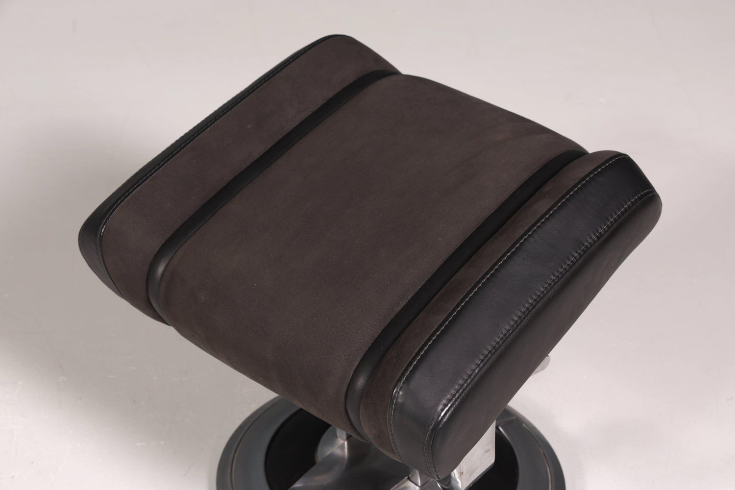 Edler Designer Sessel mit Hocker &quot;Recaro&quot; echt Leder Relax Armlehnsessel Fussablage