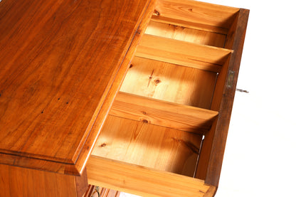 Wunderschöne Gründerzeit Kommode Louis Philippe Vertiko Nussbaum Sideboard um 1880