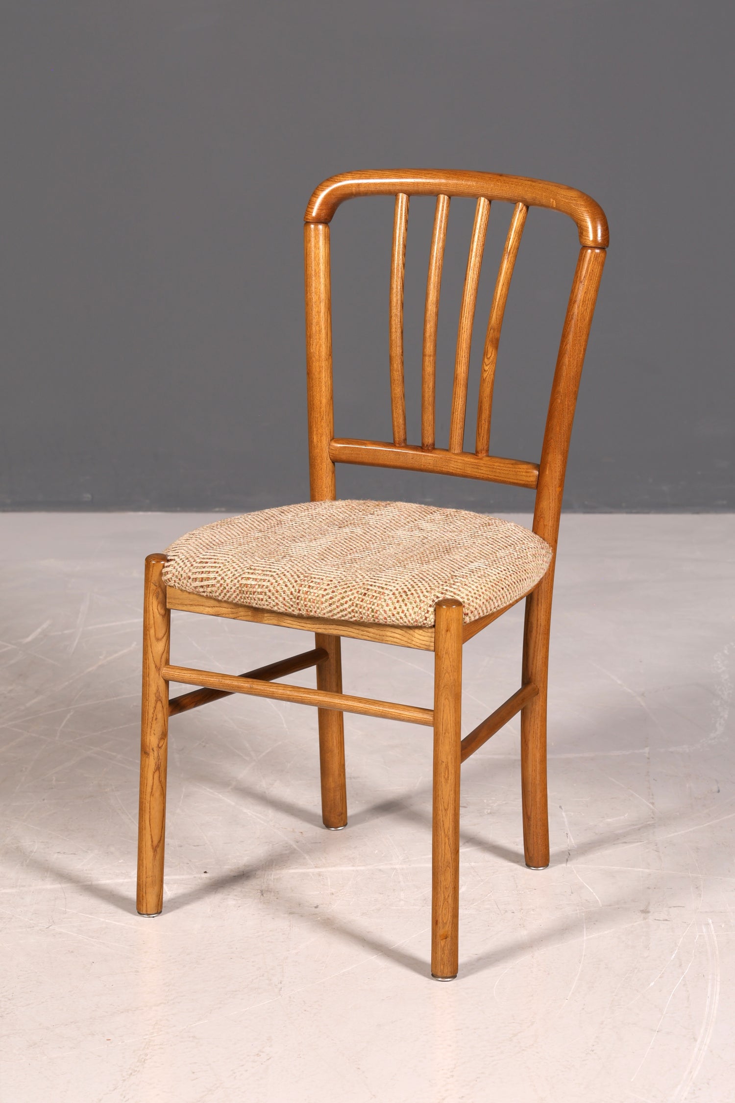 4x Schlichte Mid Century Stühle Retro Stuhlset Danish Design Küchenstühle Esszimmer Stühle