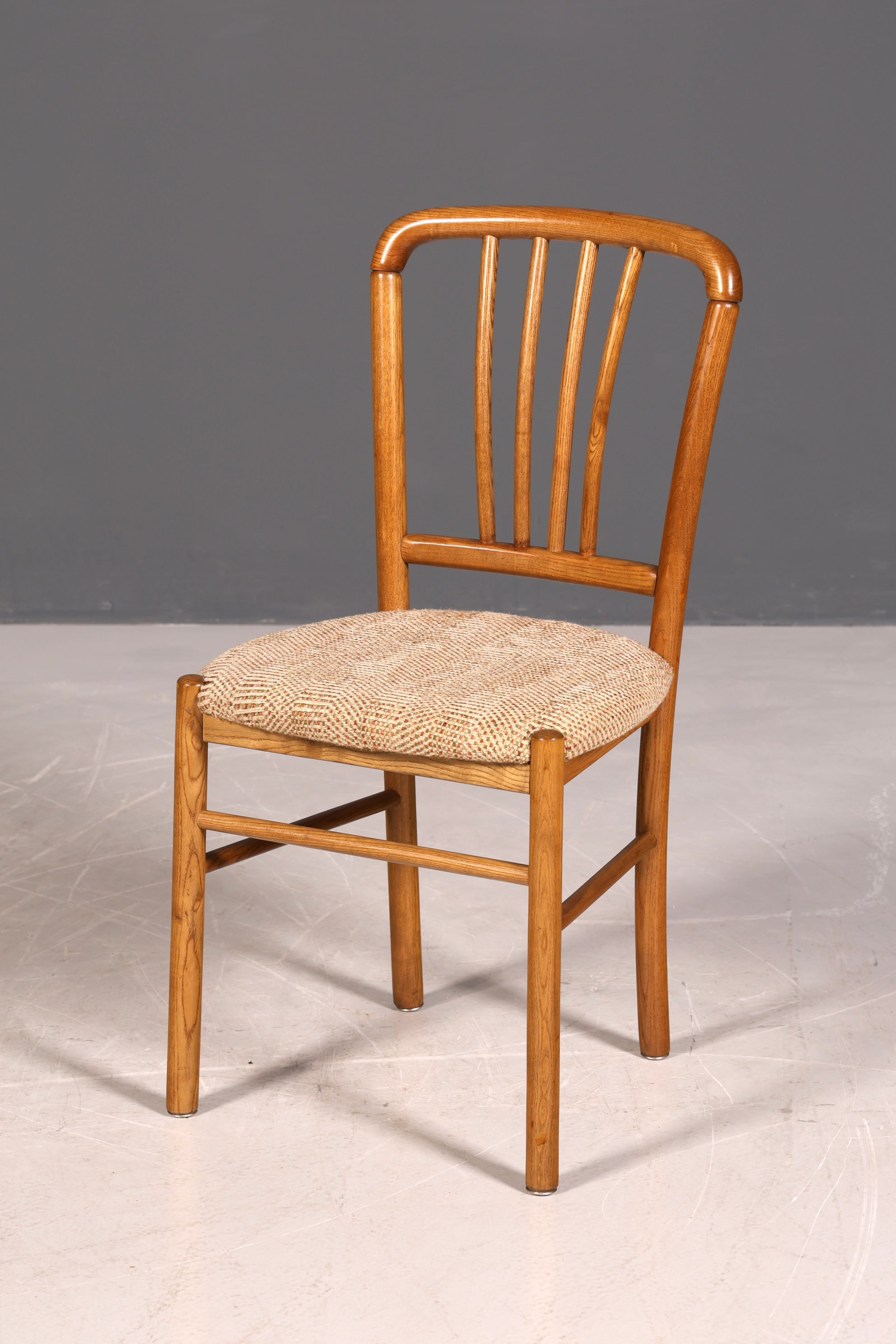 4x Schlichte Mid Century Stühle Retro Stuhlset Danish Design Küchenstühle Esszimmer Stühle