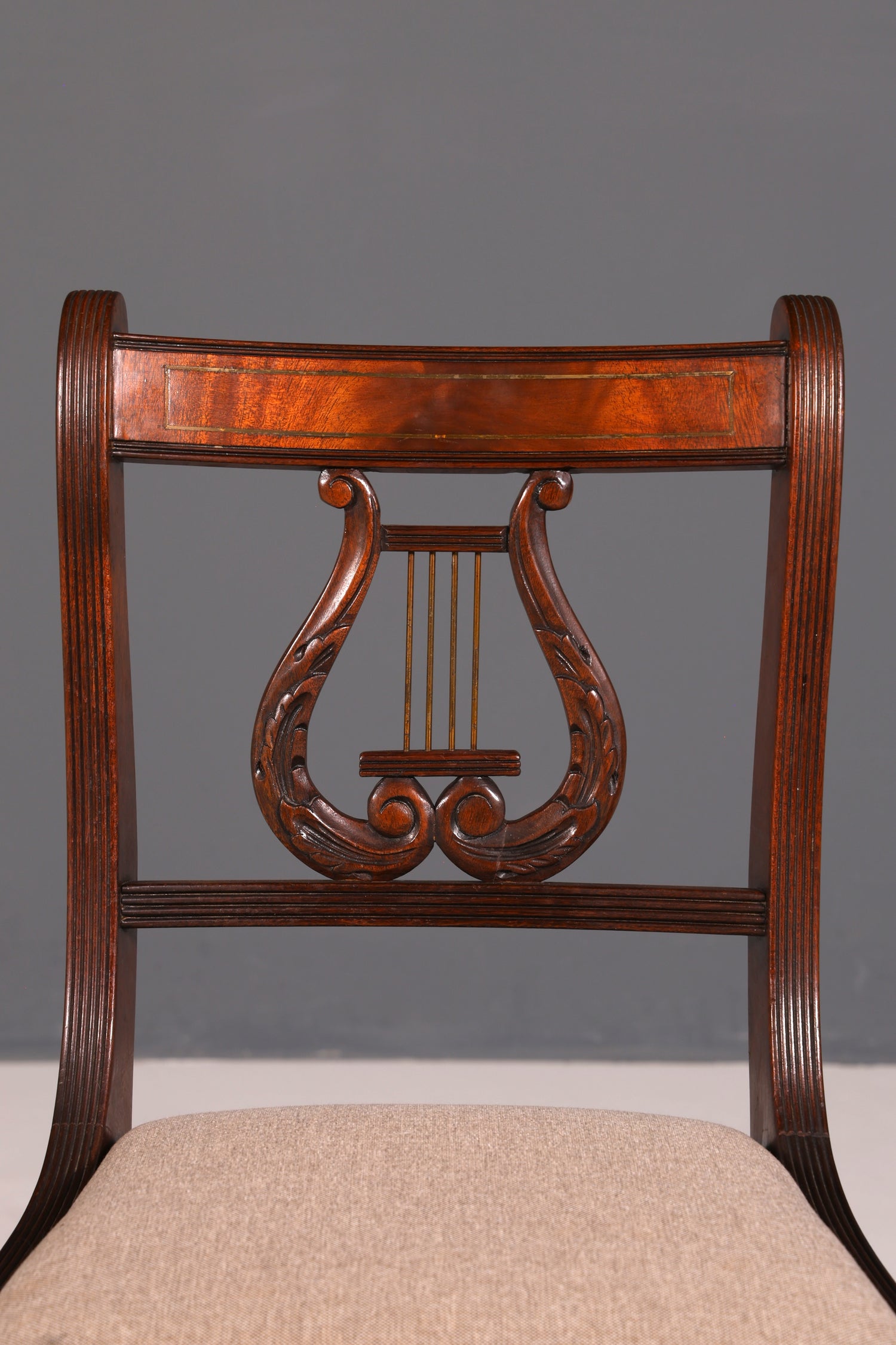 G211 Finish cm 6x Edle Englische Stühle Englisch Dining Chairs Antik 60er Jahre Regency Küchenstühle Stuhlset (Kopie 2)