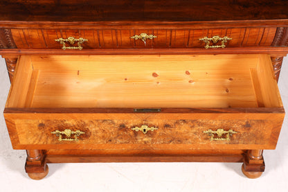 Wunderschöne Gründerzeit Kommode Louis Philippe Nussbaum Schubladen Kommode Sideboard um 1880