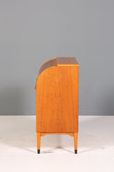 Wunderschöner Mid Century Rollladen Sekretär Danish Design echt Holz Schreibkommode 60er Jahre