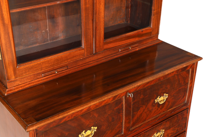 G224 Finish Wunderschöner Englischer Sekretär Büro Aufsatzsekretär Antik 60S Vitrinen Schrank UK (Kopie)