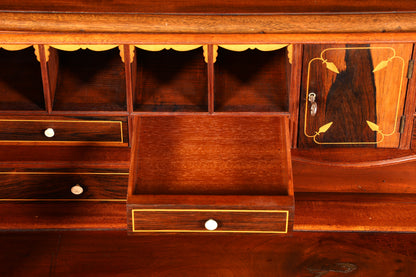 G224 Finish Wunderschöner Englischer Sekretär Büro Aufsatzsekretär Antik 60S Vitrinen Schrank UK (Kopie)