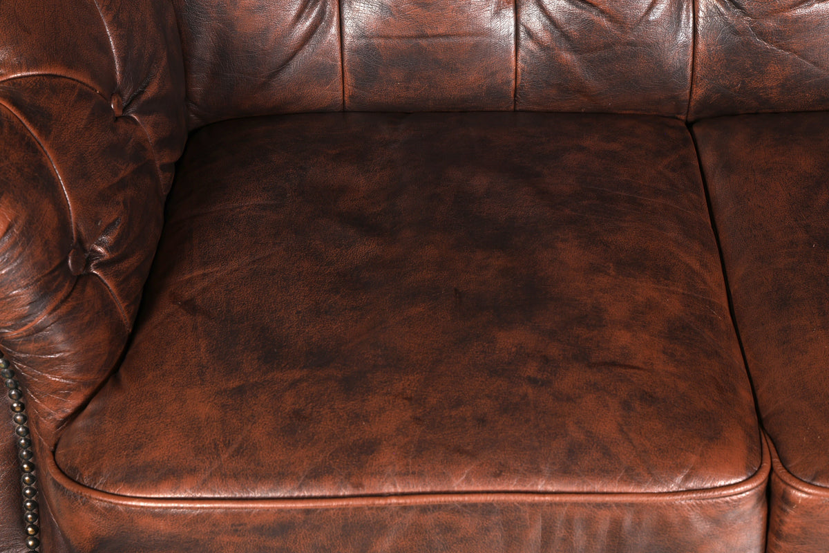 Beautiful Original Chesterfield Centurion 2-Seater Couch English Genuine Leather Sofa UK
