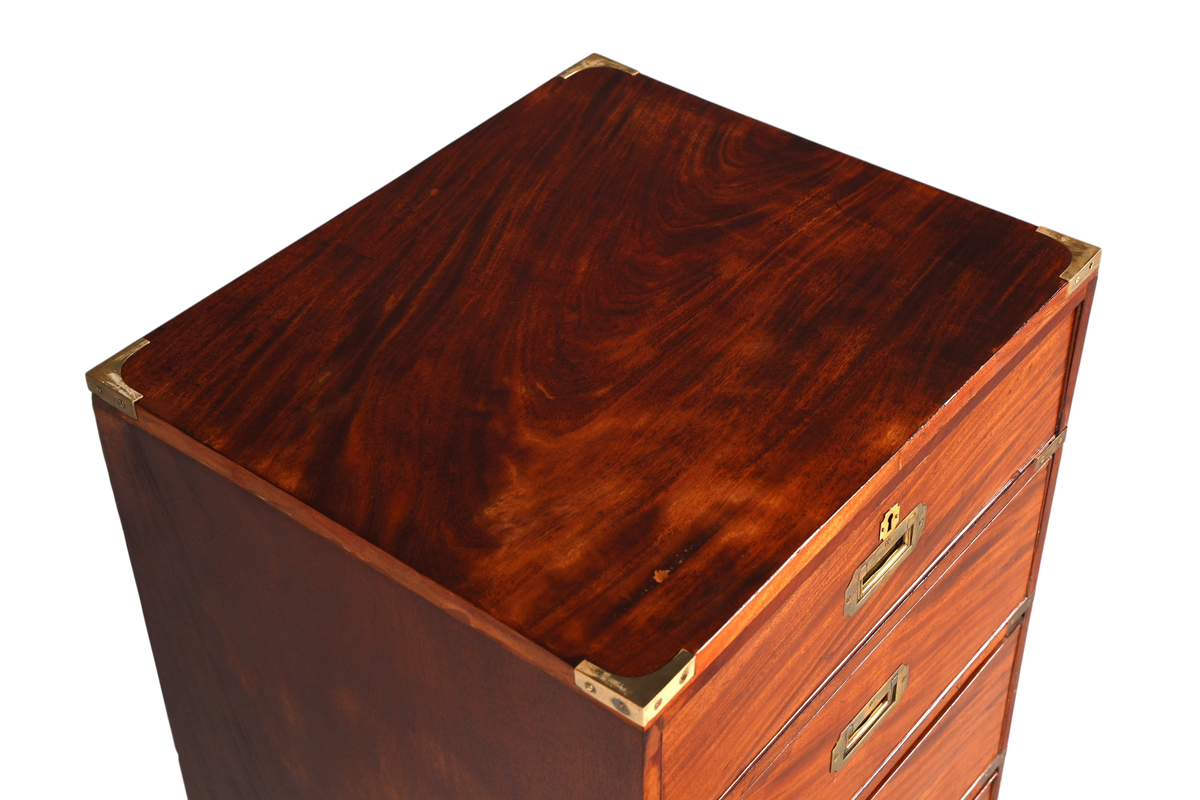 Hauptstadt Möblerei maritime Military Chest Kommode aus massivem Holz mit Messingbeschlägen in englischem Stil