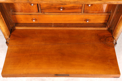 Stilvoller Gründerzeit Sekretär Vertiko Highboard Louis Philippe Kommode Sekretär Schrank um 1880