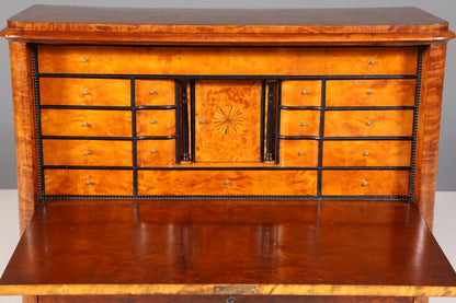Wunderschöner Original Biedermeier Sekretär um 1860 Kommode Antik Bürokommode