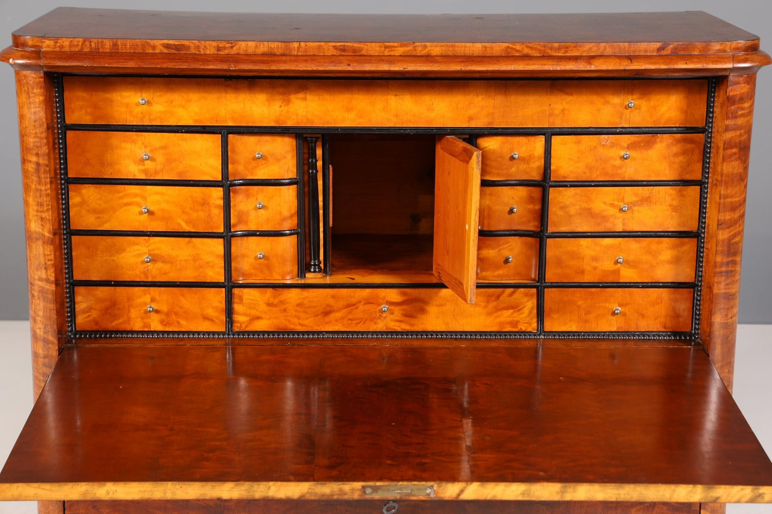 Wunderschöner Original Biedermeier Sekretär um 1860 Kommode Antik Bürokommode