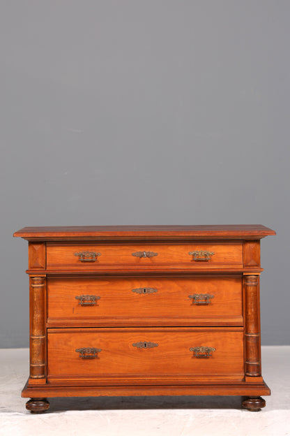 F133 Finish Wunderschöne Gründerzeit Kommode Louis Philippe Nussbaum Schubladen Kommode Sideboard um 1880
