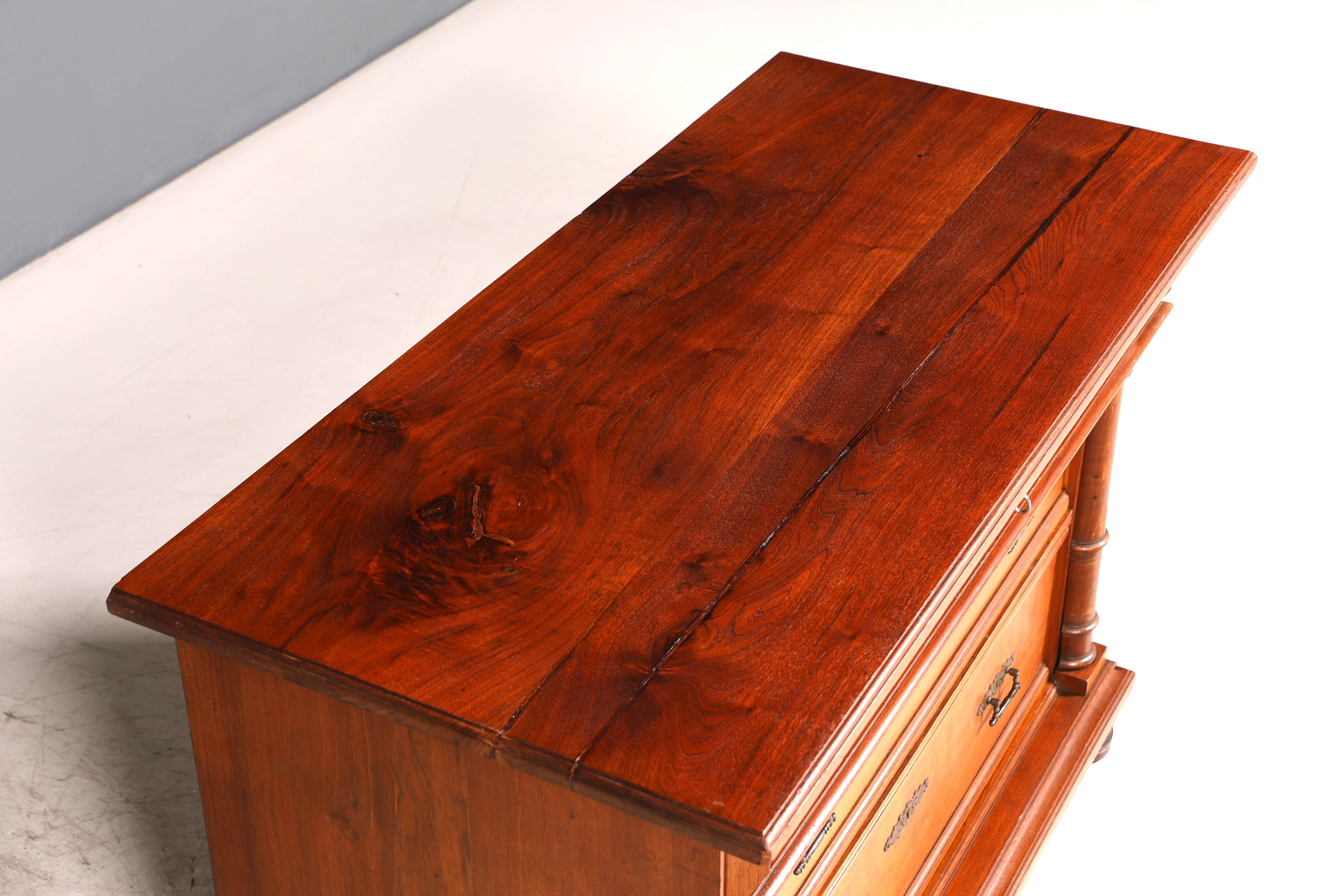 F133 Finish Wunderschöne Gründerzeit Kommode Louis Philippe Nussbaum Schubladen Kommode Sideboard um 1880