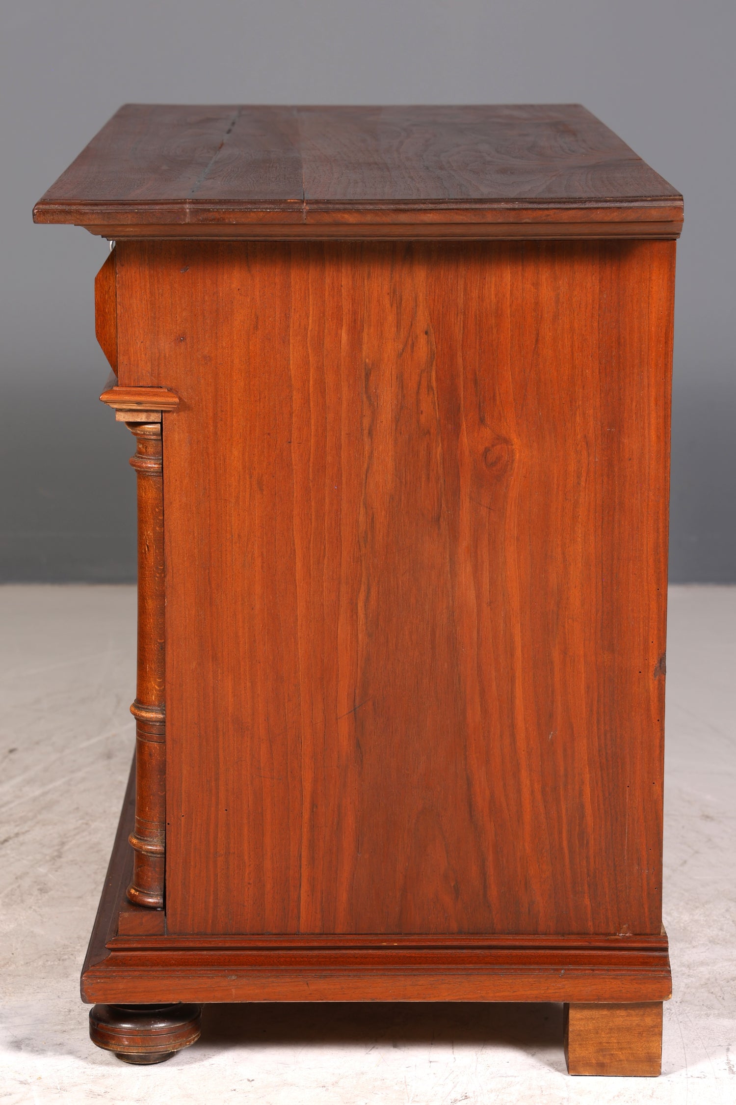 F133 Finish Wunderschöne Gründerzeit Kommode Louis Philippe Nussbaum Schubladen Kommode Sideboard um 1880