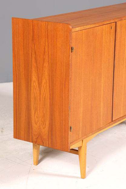 Wunderschönes Mid Century Highboard echt Holz Schrank Büro Kommode 60er Jahre