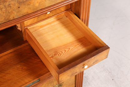 Stilvoller Gründerzeit Sekretär Vertiko Highboard Louis Philippe Chiffoniere Kommode um 1880