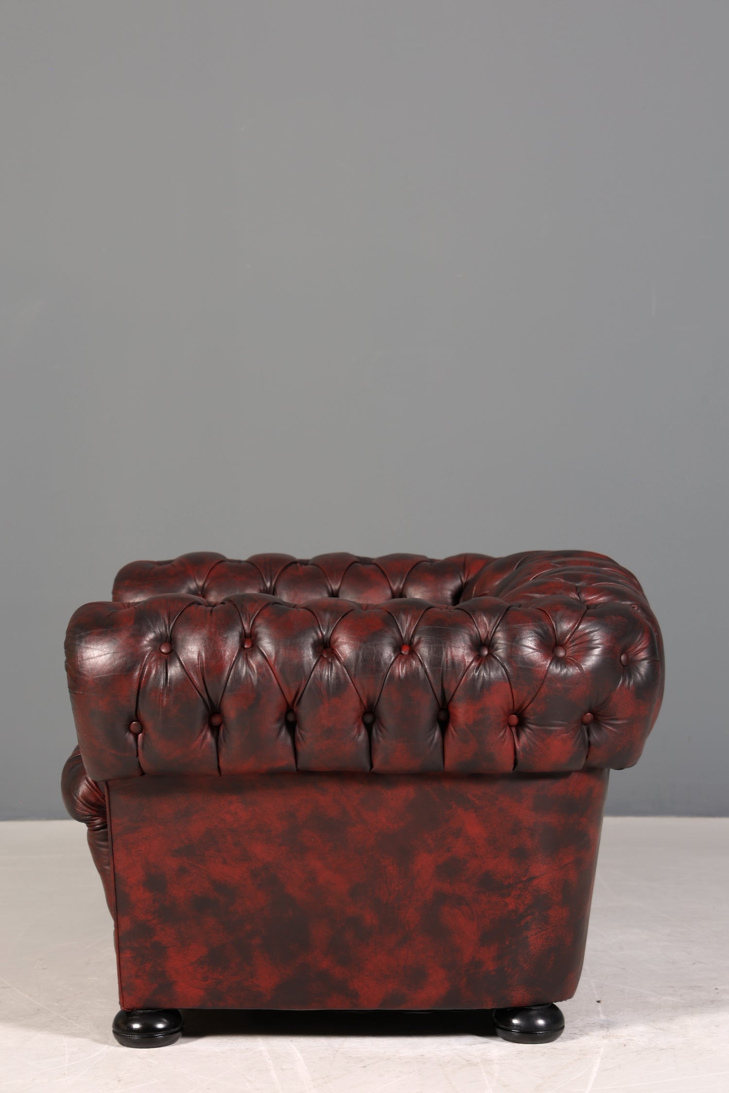 Wunderschöner Original Chesterfield Sessel Englisch Leder Armlehnsessel Herrensessel 1 von 2