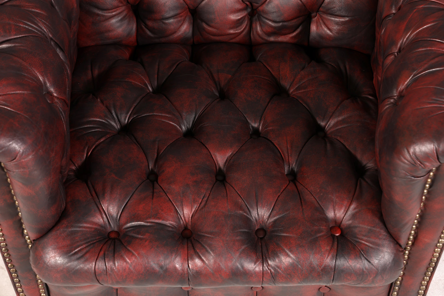 Wunderschöner Original Chesterfield Sessel Englisch Leder Armlehnsessel Herrensessel 1 von 2