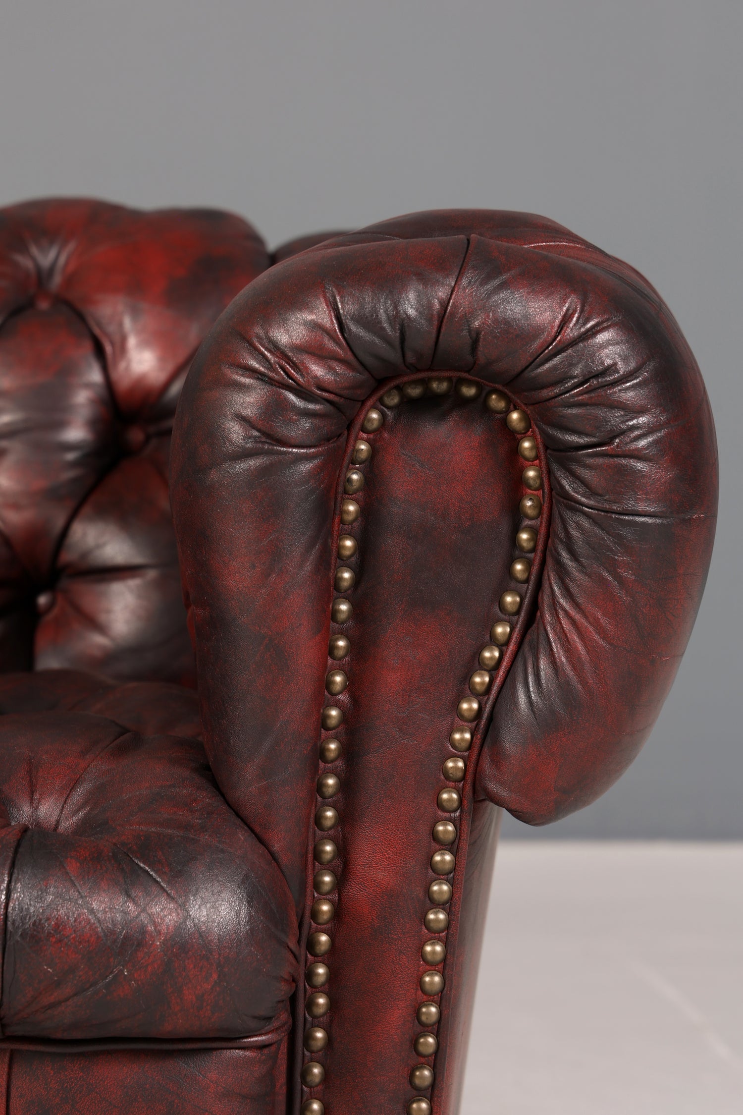 Wunderschöner Original Chesterfield Sessel Englisch Leder Armlehnsessel Herrensessel 1 von 2