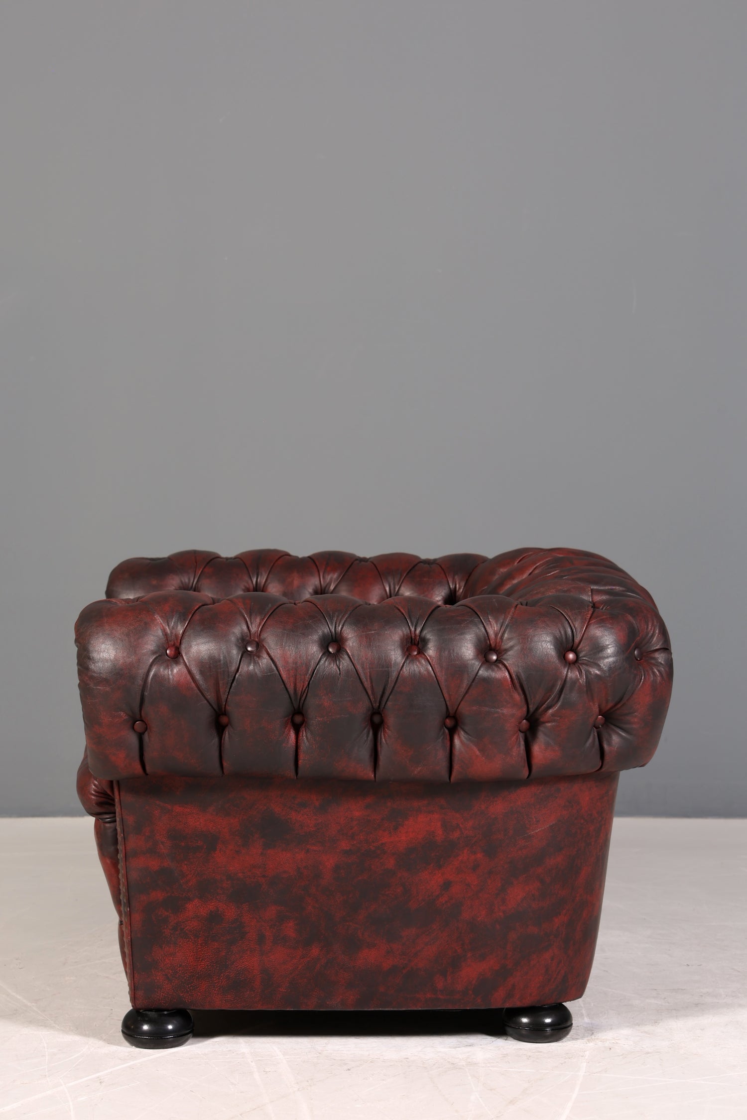 Wunderschöner Original Chesterfield Sessel Englisch Leder Armlehnsessel Herrensessel 2 von 2