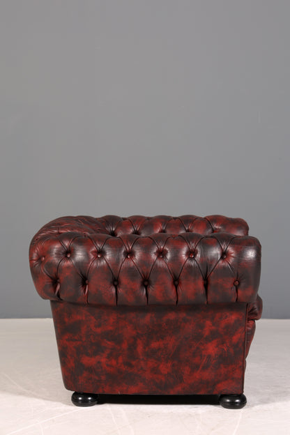 Wunderschöner Original Chesterfield Sessel Englisch Leder Armlehnsessel Herrensessel 2 von 2