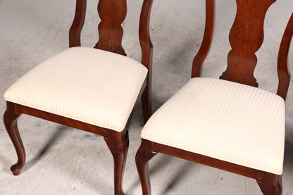 4x Edle Drexel Heritage Stühle Amerikanisch USA Chippendale Stil Stuhlset Küchenstuhl Set Esszimmer Stühle