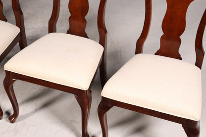 4x Edle Drexel Heritage Stühle Amerikanisch USA Chippendale Stil Stuhlset Küchenstuhl Set Esszimmer Stühle