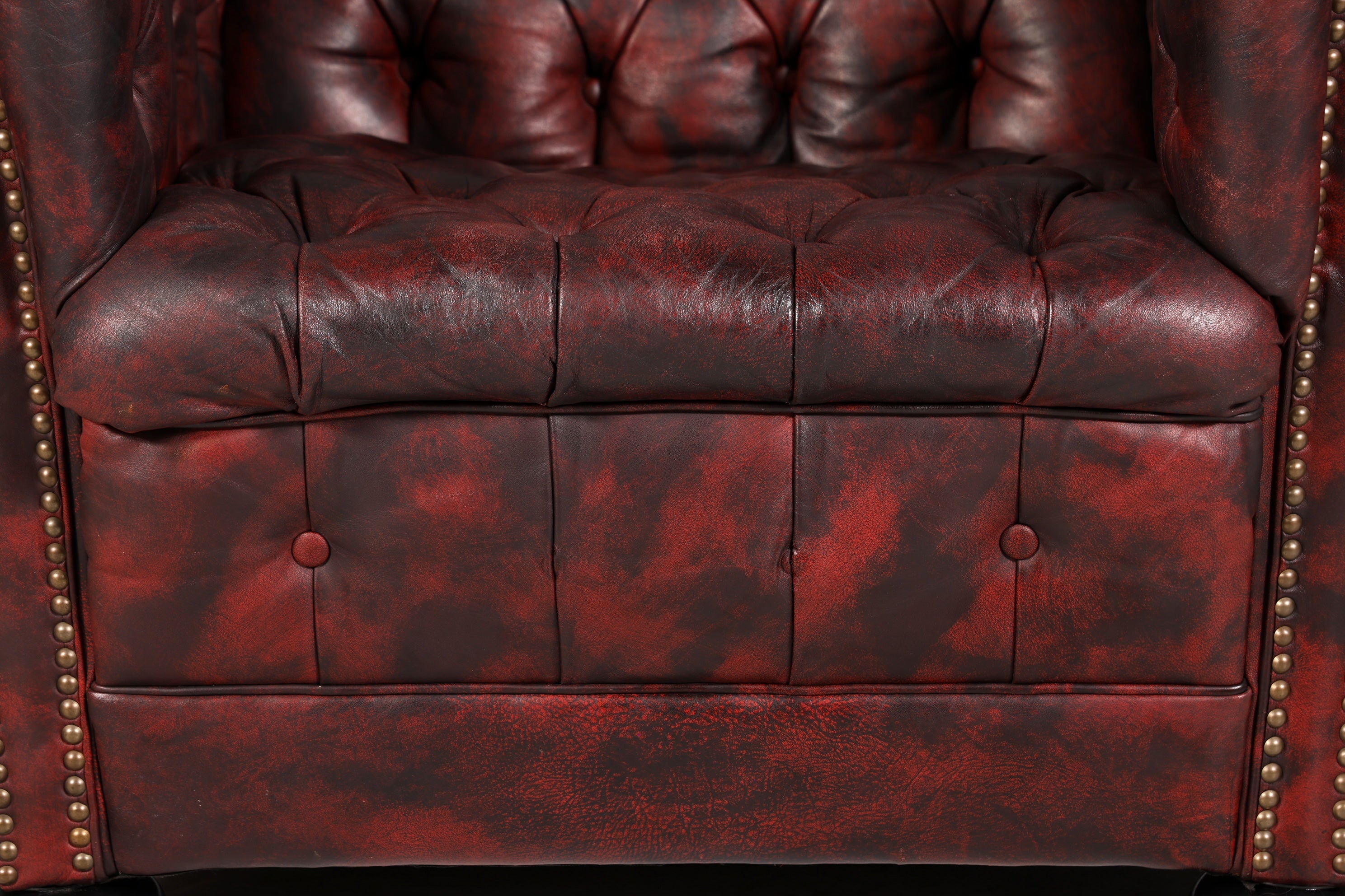 Wunderschöner Original Chesterfield Sessel Englisch Leder Armlehnsessel Herrensessel 2 von 2