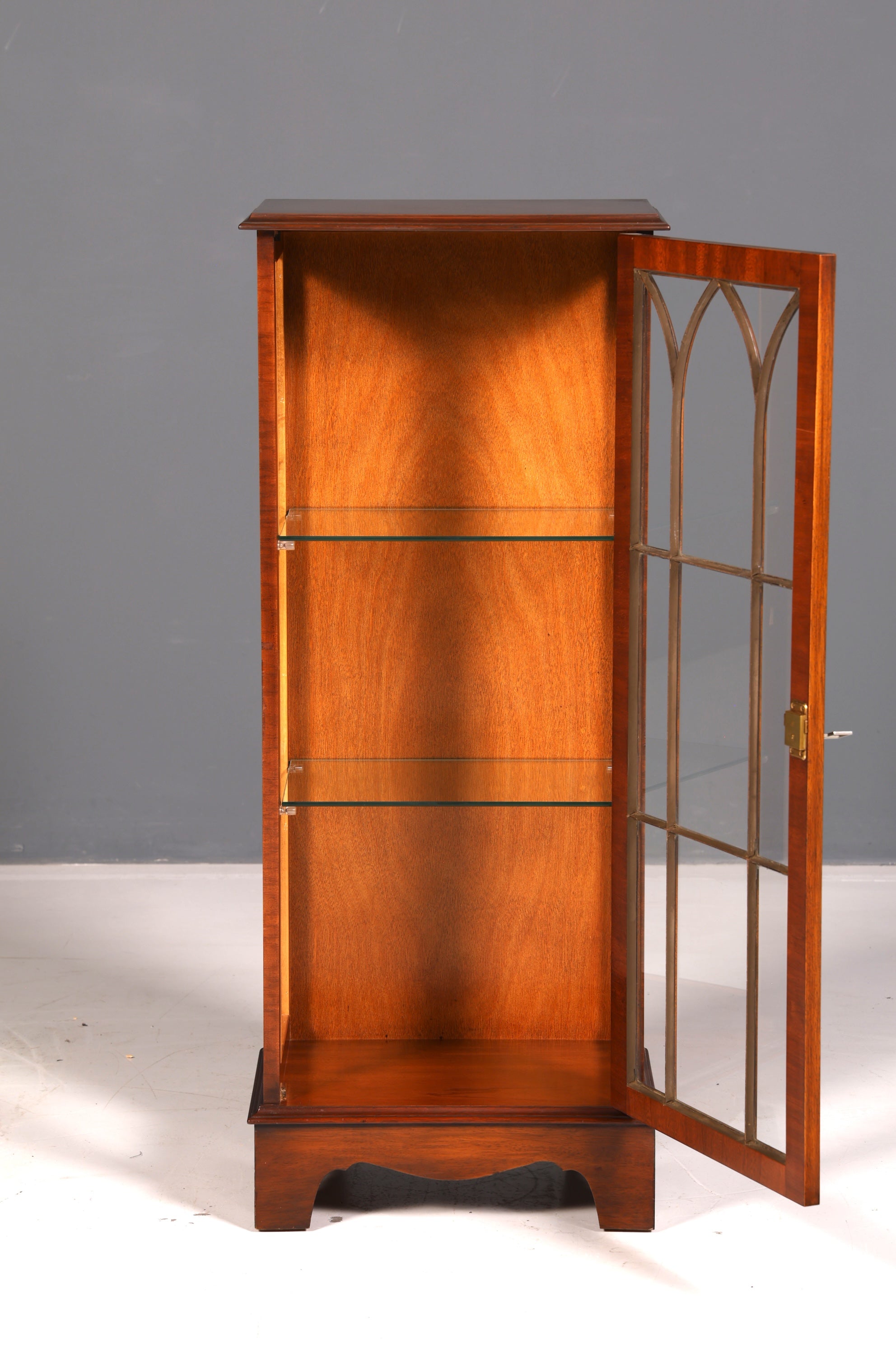 Wunderschöne Englische Vitrine Mahagoni Antik Glasvitrine Schrank Sammlervitrine Echt Holz Vintage