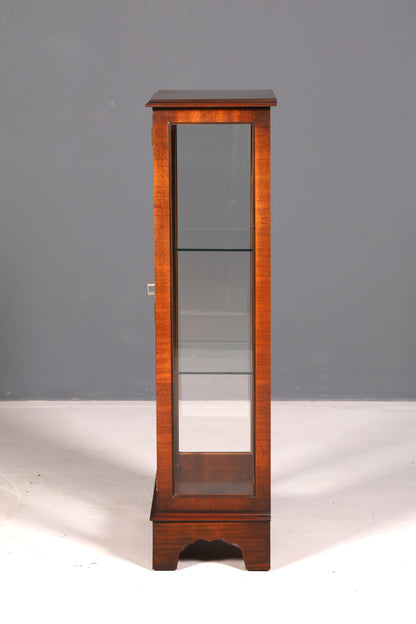 Wunderschöne Englische Vitrine Mahagoni Antik Glasvitrine Schrank Sammlervitrine Echt Holz Vintage