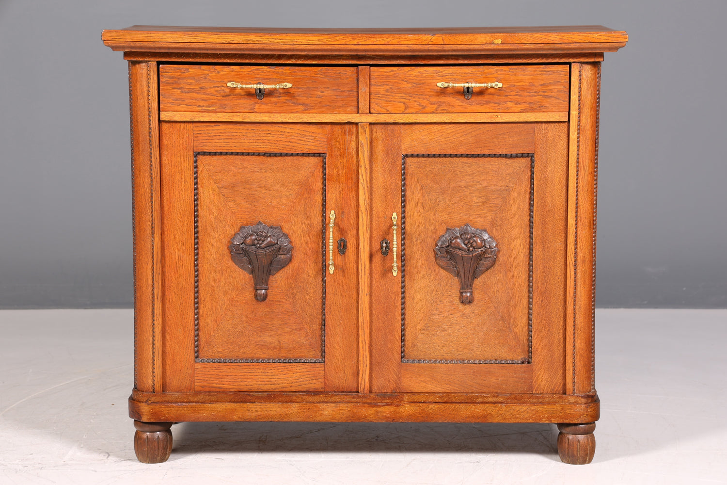 Wunderschöne Jugendstil Kommode Sideboard Eiche Antik Schrank Gründerzeit Flur Kommode