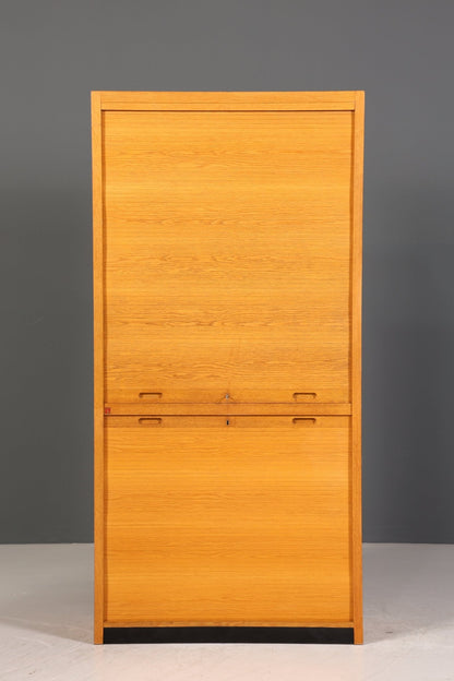 Wunderschöner Original Biber Möbel Mid Century Rollladenschrank Bauhaus Apothekerschrank Art Deco Büro Aktenschrank