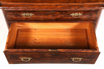 Stylish Louis Philippe chest of drawers walnut Wilhelminian style chest of drawers around 1890