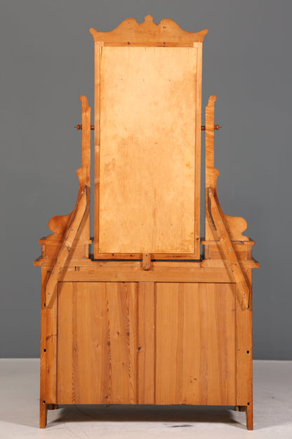 Wunderschöne Jugendstil Kommode Antik Sideboard mit Spiegel Flurkommode Frisierkommode