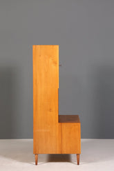 Schlichter Mid Century Schrank Danish Design Regal Retro Nussbaum 60s Bücherregal Buchablage